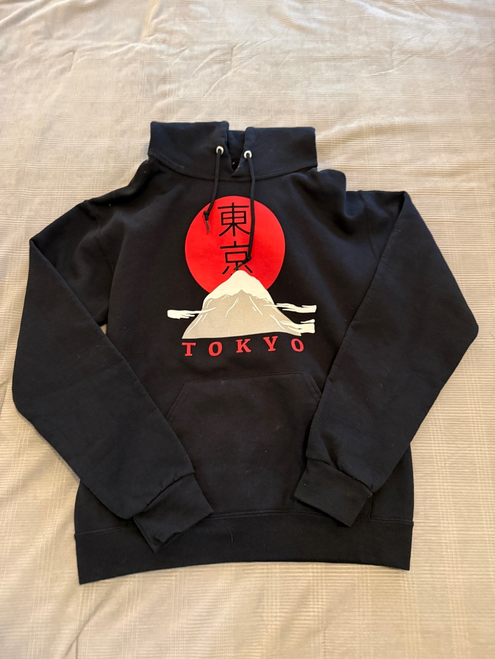 Bowery Supply Co. Tokyo Graphic Hoodie – Size Small – Black Pullover Hoodie - Picture 2 of 7